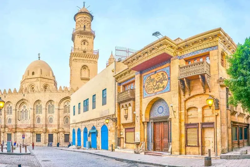 Historic mosques and houses on Al-Muizz Street