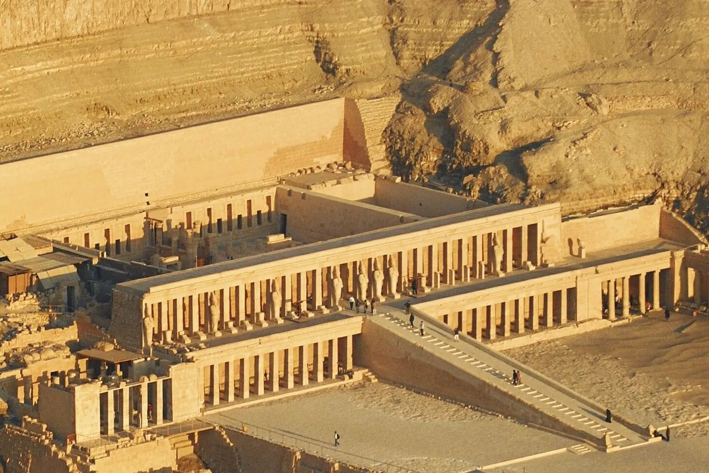 The Temple of Hatshepsut seen from above