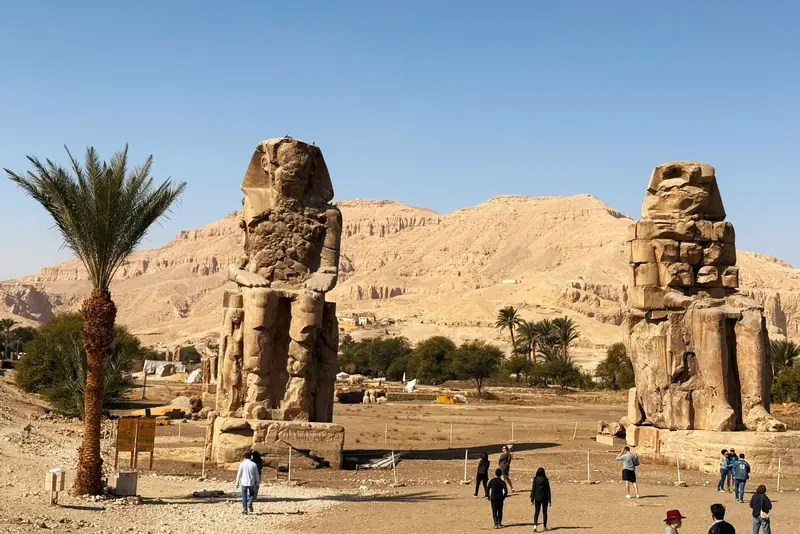 The Colossi of Memnon on Luxor’s West Bank